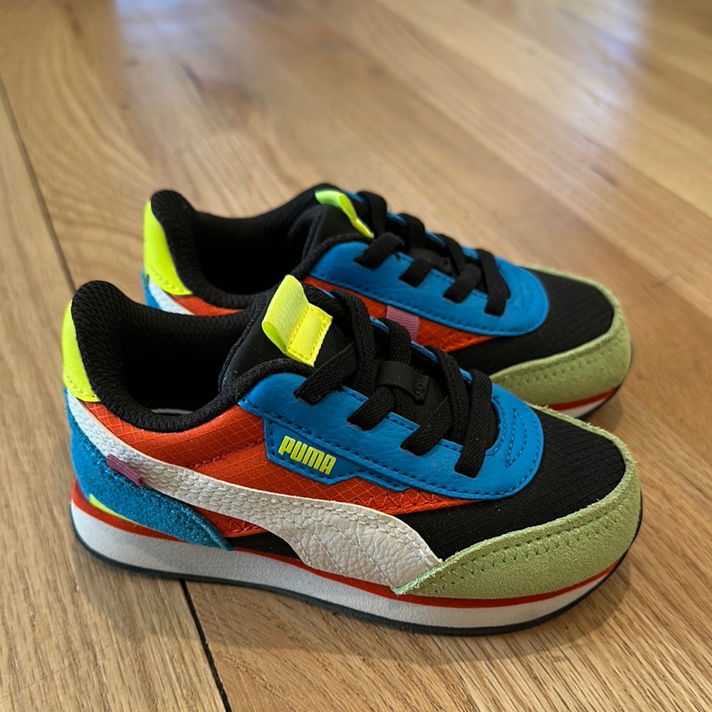 Puma Kids Sneakers - Black, Blue, Orange, Green